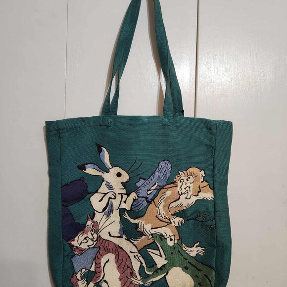 niko and ... Choju Jinbutsu Giga Kosanji Temple Japanese Canvas Tote Bag NWT - Picture 3 of 11